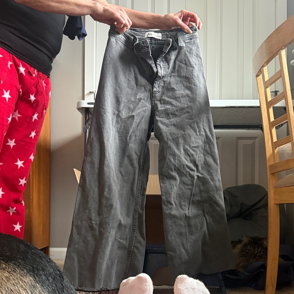 Zara Charcoal Denim Pants